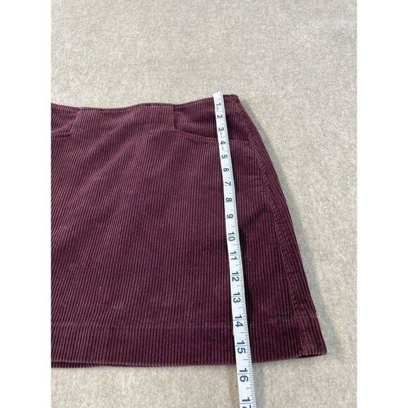 AG Adriano Goldschmied Womens Corduroy Skirt With Pockets Maroon Size 26R - Picture 7 of 9